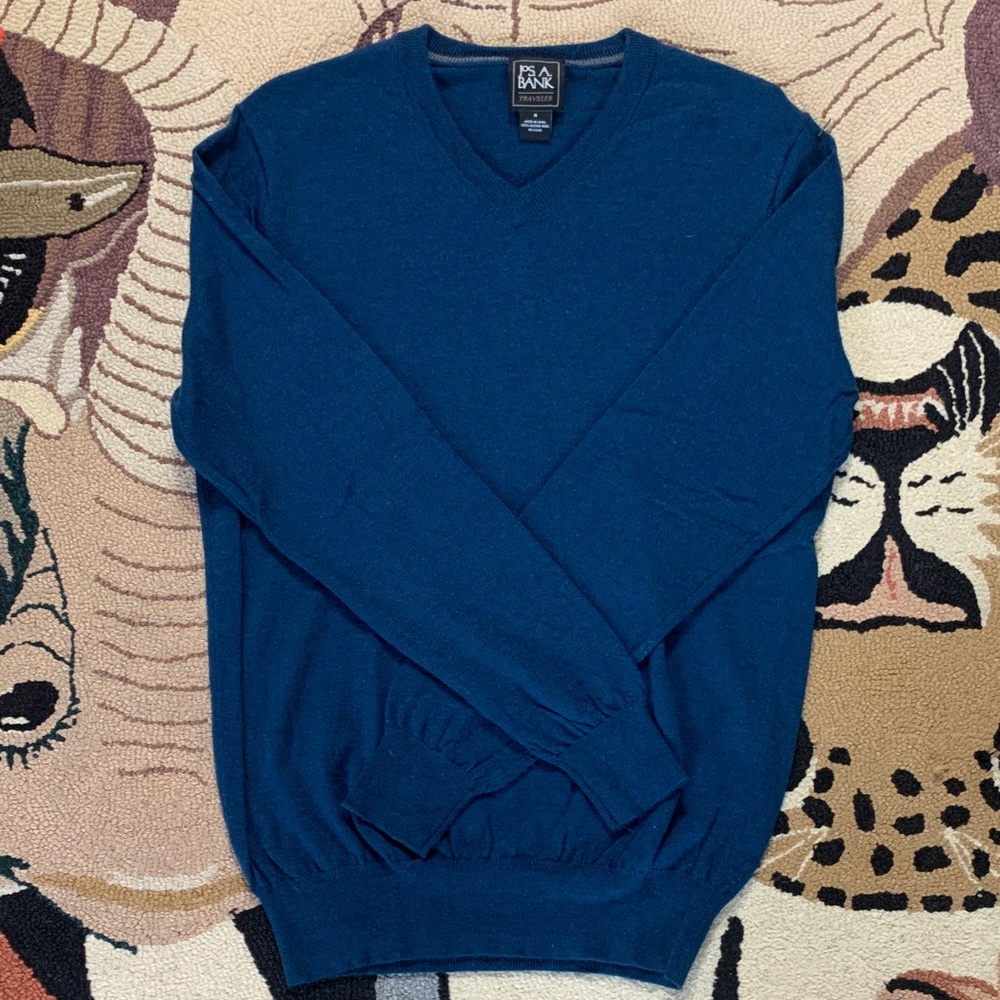 Jos. A Bank Wool V-Neck Sweater